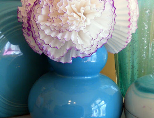 Easter Cupcake Liner Flower Tutorial